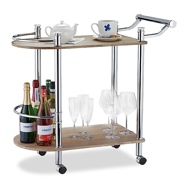 relaxdays Servierwagen mit 2 Etage günstig online kaufen