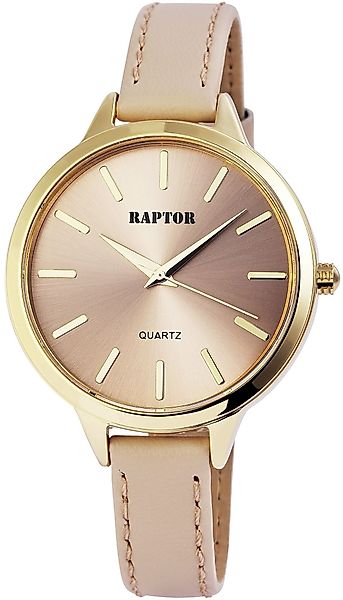 Raptor Quarzuhr Veloria mit Echtlederarmband, 3 günstig online kaufen