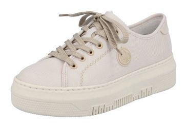 Rieker Plateausneaker aus Canvas, Freizeitschuh, Halbschuh, günstig online kaufen