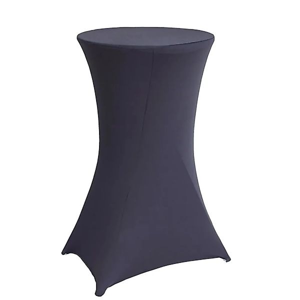 TRUTZHOLM Stehtisch Mit Anthraziter Husse Durchmesser 60cm Klappbar günstig online kaufen