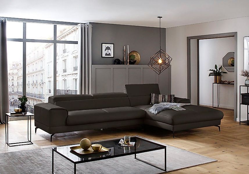 W.SCHILLIG Ecksofa piedroo, Designsofa mit tollem Sitzkomfort, bequem, L-Fo günstig online kaufen