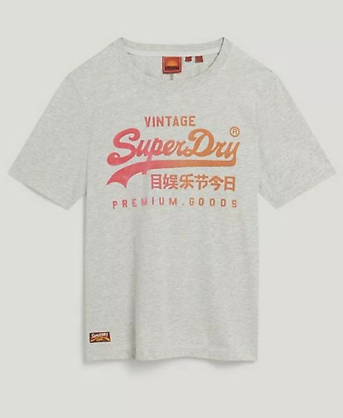 Superdry T-Shirt TONAL VL GRAPHIC RELAXED TEE Glacier Grey Marl günstig online kaufen