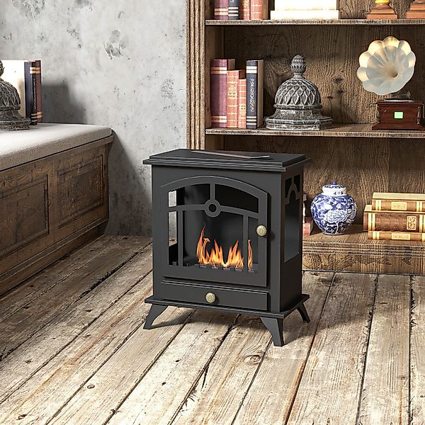 HOMCOM Echtfeuer-Dekokamin Ethanol-Kamin (mit 1,2L Fassungsvermögen, günstig online kaufen