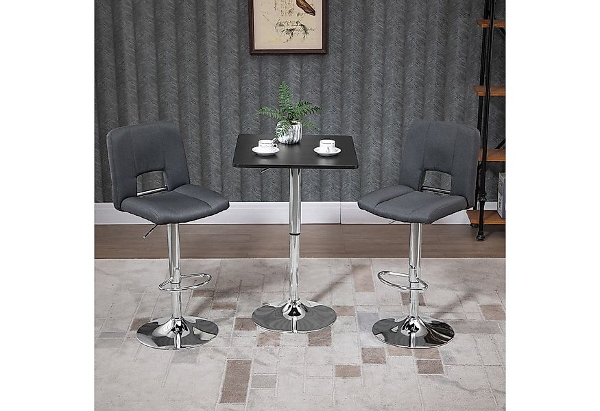 HOMCOM Bartisch Stehtisch Esstisch mit Drehbar Tischplatte (Küchentisch für günstig online kaufen