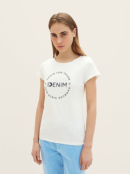 TOM TAILOR Denim T-Shirt Print T-Shirt günstig online kaufen
