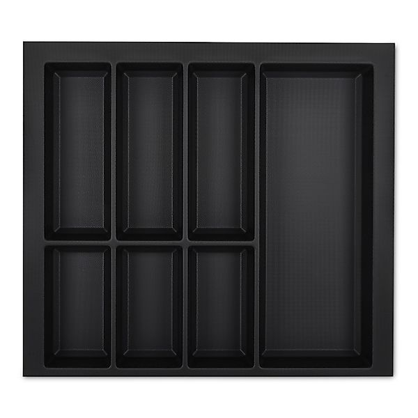 SOTECH Orga-Box VII Besteckeinsatz Schwarz 600 mm Höhe 50,5 mm mit Softtouc günstig online kaufen