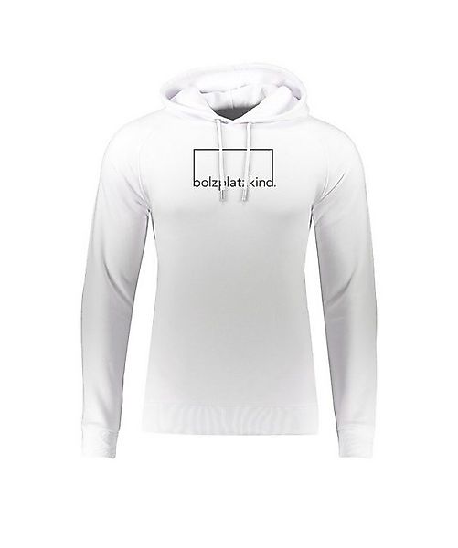 Bolzplatzkind Sweatshirt Bolzplatzkind Entspannung Hoody Weiß Baumwolle günstig online kaufen