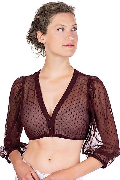 MarJo Dirndlbluse Dirndlbluse - AHORNTAL - bordeaux günstig online kaufen