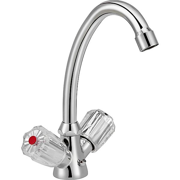 Zweigriff-Waschtischarmatur Ledro Chrom günstig online kaufen