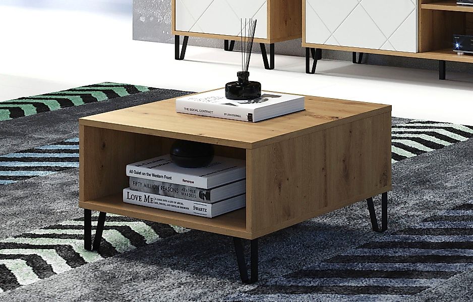 PLACES OF STYLE Couchtisch "Tarragona" Couchtisch mit 2 offenen Fächern - ( günstig online kaufen