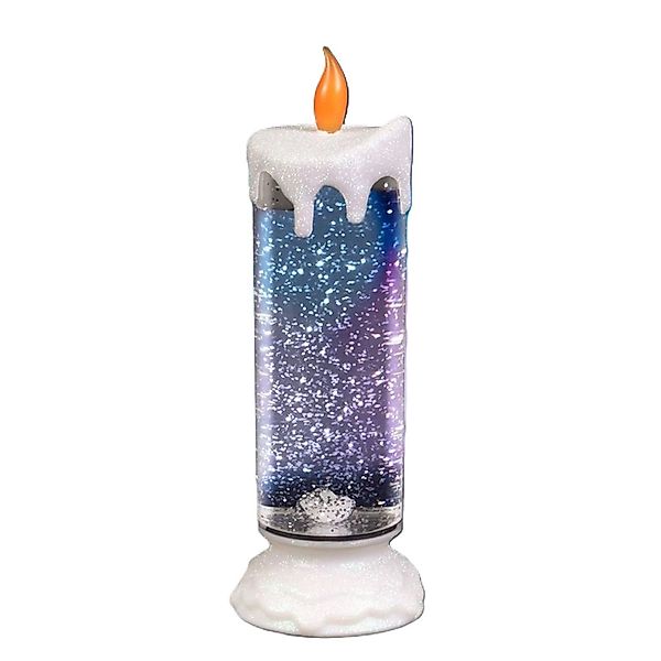 BURI Tafelkerze LED-Glitterkerze mit Farbwechsler 24cm günstig online kaufen