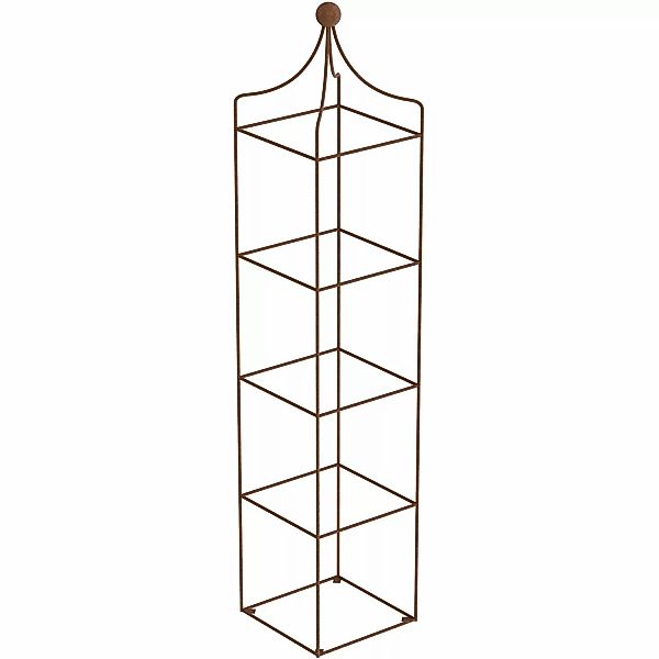 ELEO Rankobelisk Catania 160 cm x 37 cm Rankhilfe mit Rostpatina günstig online kaufen
