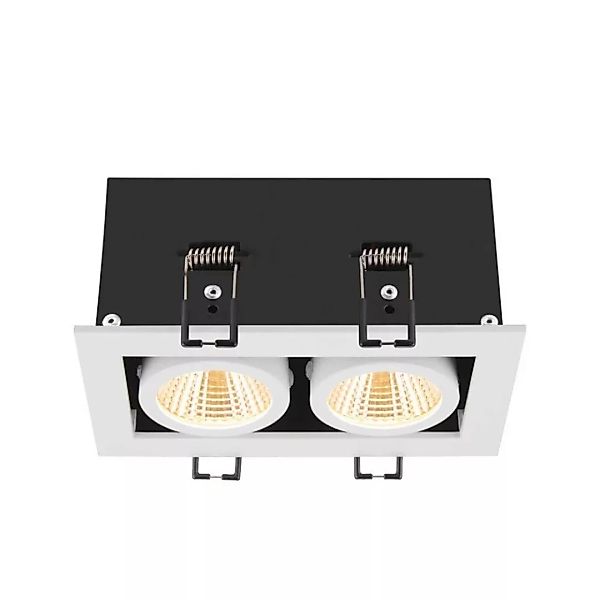 LED Deckeneinbauleuchte Kadux in Weiß 2x 7W 1550lm 2-flammig günstig online kaufen