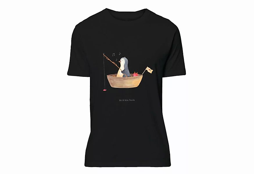 Mr. & Mrs. Panda T-Shirt Pinguin Angelboot - Schwarz - Geschenk, Geburstag, günstig online kaufen