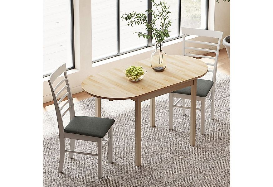 HOMCOM Klapptisch für 6 Personen, mit Drop-Leaf-Design (Klappbar Küchentisc günstig online kaufen