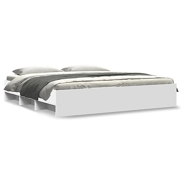 vidaXL Bettgestell ohne Matratze Weiß 180x200 cm Holzwerkstoff 3295632 günstig online kaufen
