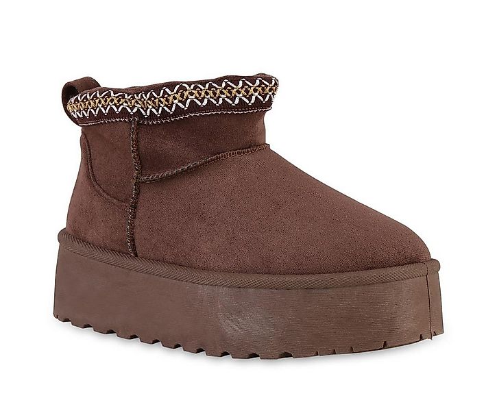 VAN HILL 841461 Winterstiefelette Damen Warm Gefütterte Winter Boots Stiefe günstig online kaufen