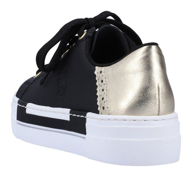Rieker Plateausneaker mit Metallic-Fersenkappe, Freizeitschuh, Halbschuh, günstig online kaufen