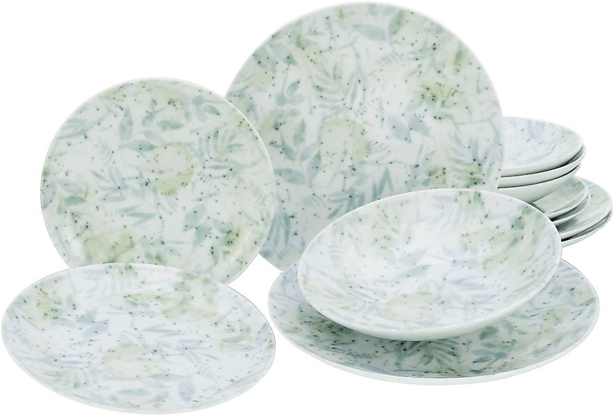 CreaTable Teller-Set »Geschirr-Set Home - Tropical« Service, im Used-und Vi günstig online kaufen