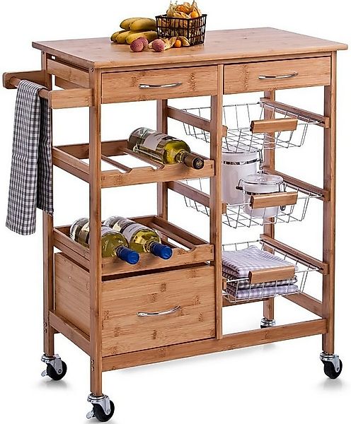 Home affaire Küchenwagen Bamboo, auf Rollen günstig online kaufen