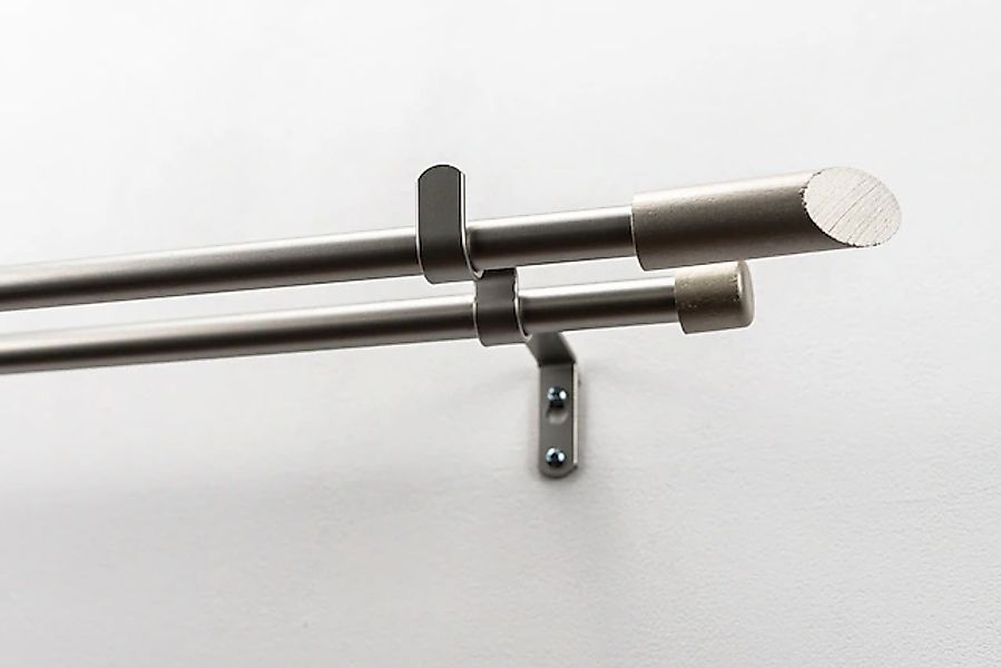 GARESA Gardinenstange »ZYLI mit offenem Träger« 2 läufig-läufig Wunschmaßlä günstig online kaufen