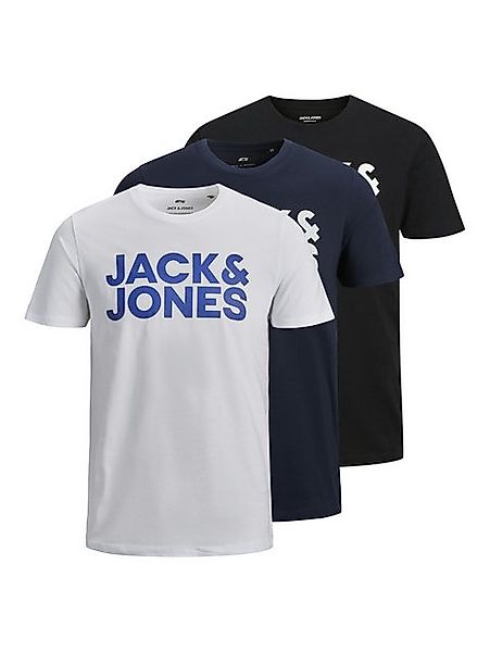 Jack & Jones T-Shirt Jack & Jones Herren 3er-Pack T-Shirt JceCorp Slim-Fit günstig online kaufen