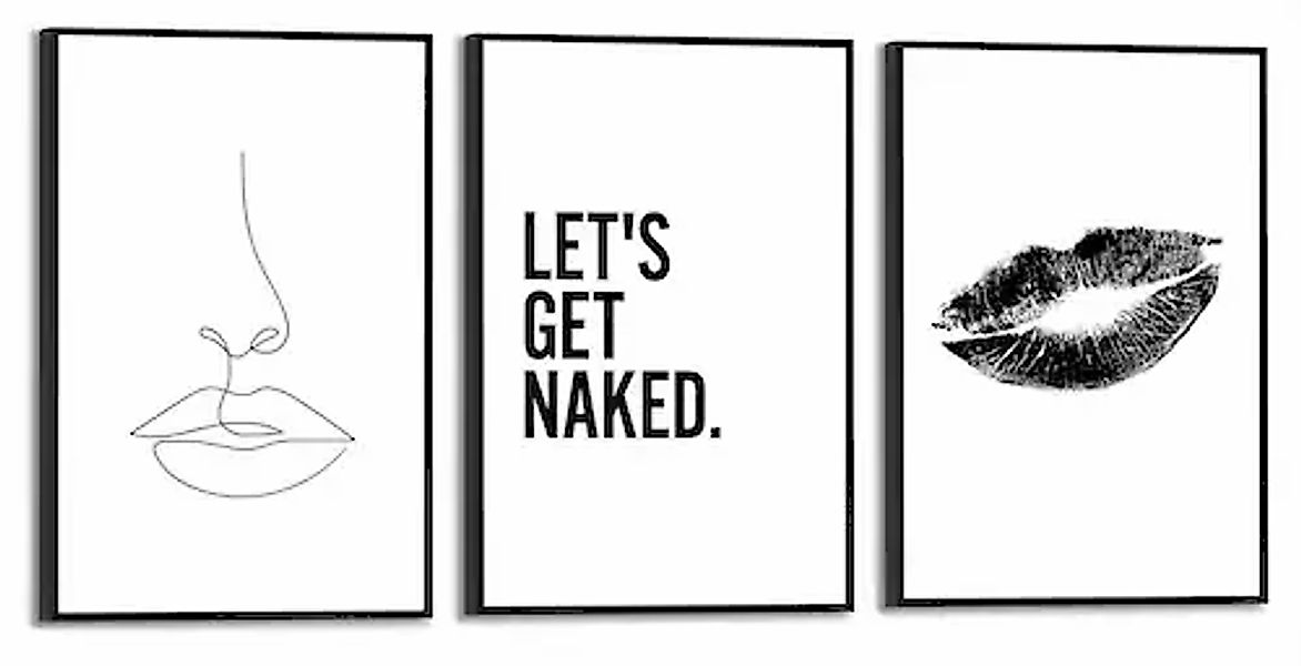 Reinders! Wandbild »Frau Zitat - Linienzeichnung - Modern - Text - Trendy« günstig online kaufen