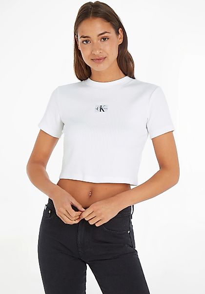 Calvin Klein Jeans T-Shirt BADGE RIB SHORT SLEEVE TEE günstig online kaufen