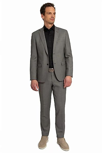 Suitable Anzug Lucius Birdseye Wolle Grau - Größe 56 günstig online kaufen