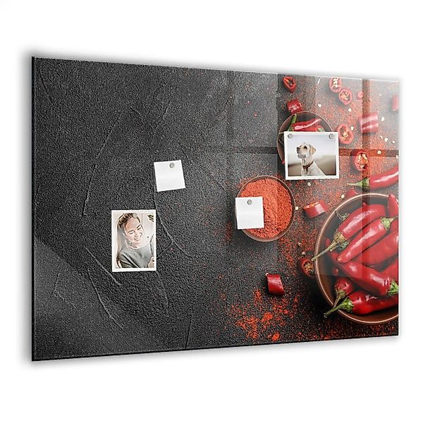 Tulup Magnettafel Glas Rote Paprika 100x70 cm Magnettafel Zum Schreiben Wei günstig online kaufen