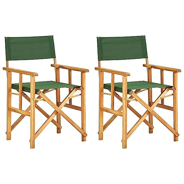 Regiestühle 2 Stk. Massivholz Akazie Grün günstig online kaufen