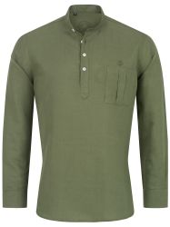 Indumentum Leinenhemd Herren Hemd Schlupfhemd Mao günstig online kaufen