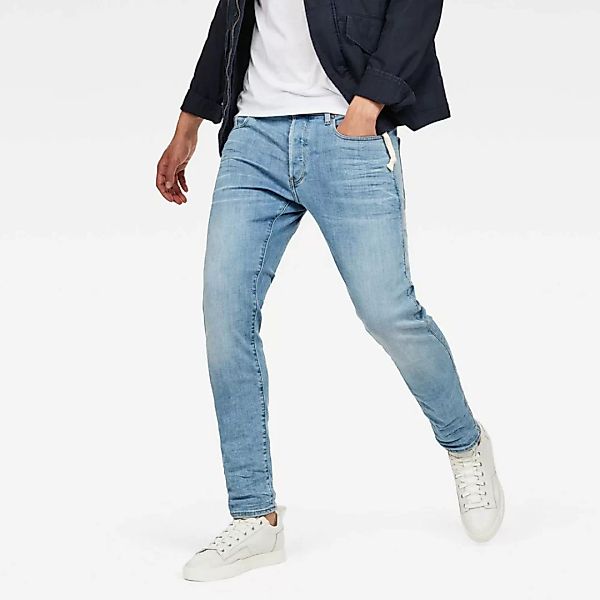 G-star 3301 Slim Jeans 42 Light Indigo Aged günstig online kaufen