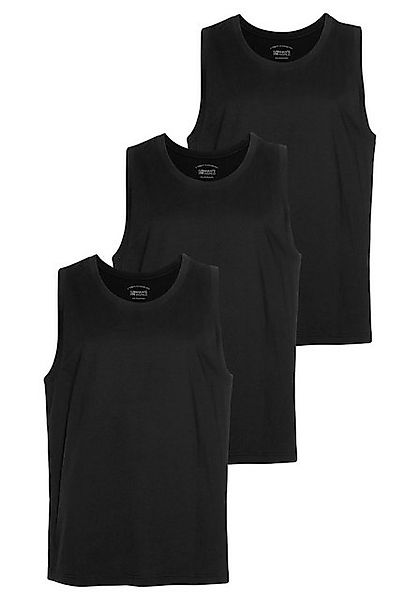 Man's World Muscleshirt (3er-Pack) schmal geschnitten, Rundhalsausschnitt, günstig online kaufen