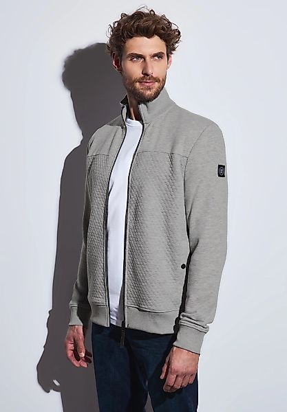 STREET ONE MEN Sweatjacke, mit Stehkragen günstig online kaufen