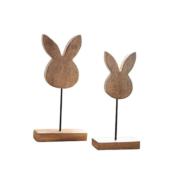 Home-trends24.de Osterhase Osterdeko Hase Holz Osterhase Mangoholz Ostern N günstig online kaufen
