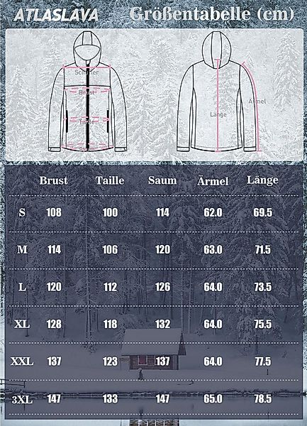 ATLASLAVA Softshelljacke Damen Wasserdichte Übergangsjacke Atmungsaktive Re günstig online kaufen