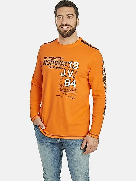 Jan Vanderstorm Langarmshirt BERTULI aus weicher Baumwolle günstig online kaufen