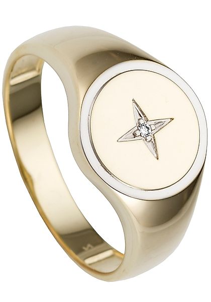 JOBO Fingerring Ring mit Diamant, 585 günstig online kaufen