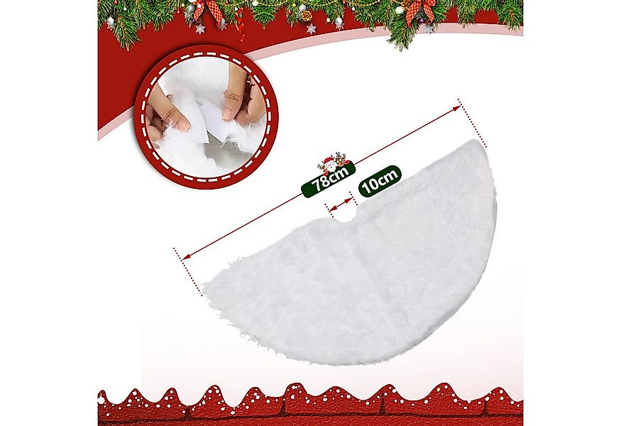 Clanmacy Weihnachtsbaumdecke Weihnachtsbaumdecke,Baumteppich Weihnachten ru günstig online kaufen