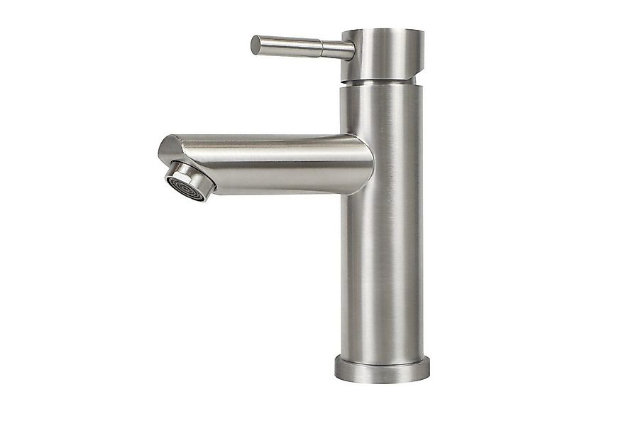 Nettlife Küchenarmatur Wasserhahn Bad Waschtischarmatur Nickel Anlaufbestän günstig online kaufen