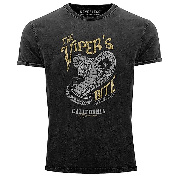 Neverless Print-Shirt Neverless® Herren T-Shirt Vintage günstig online kaufen