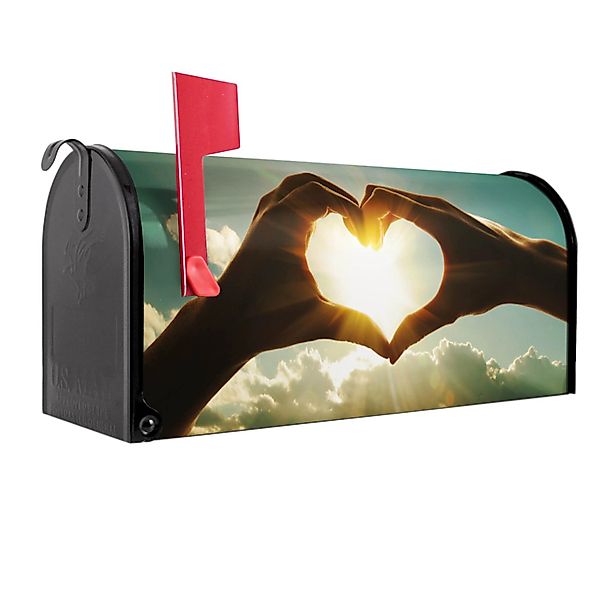 Banjado Amerikanischer Briefkasten Schwarz 48x22x16cm US Mailbox Letterbox günstig online kaufen