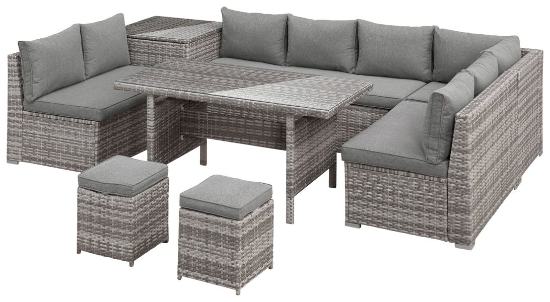 KONIFERA Gartenlounge-Set "Kalamos" Set, 3er-Sofa, 2x 2er Sofa, Ecksofa, 2x günstig online kaufen