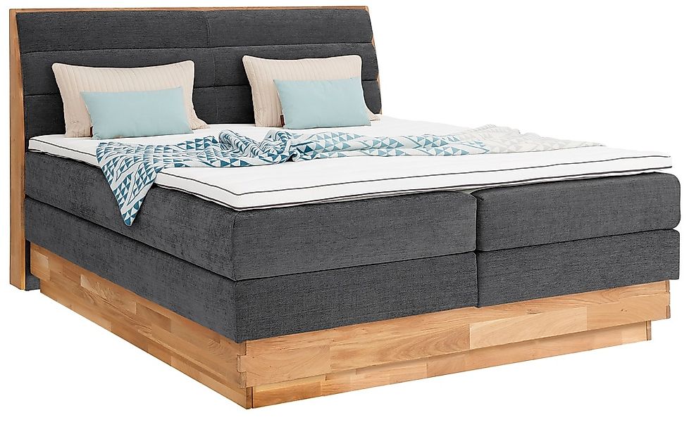 OTTO products Boxspringbett »Jenna«, ohne LED-Beleuchtung, mit zertifiziert günstig online kaufen
