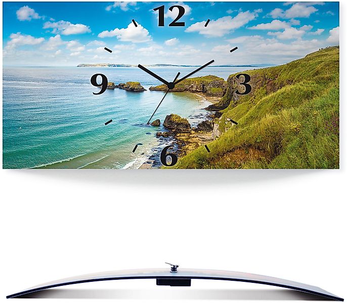 Artland Wanduhr »Küstenweg in Carrick-a-Rede« wahlweise mit Quarz- oder Fun günstig online kaufen