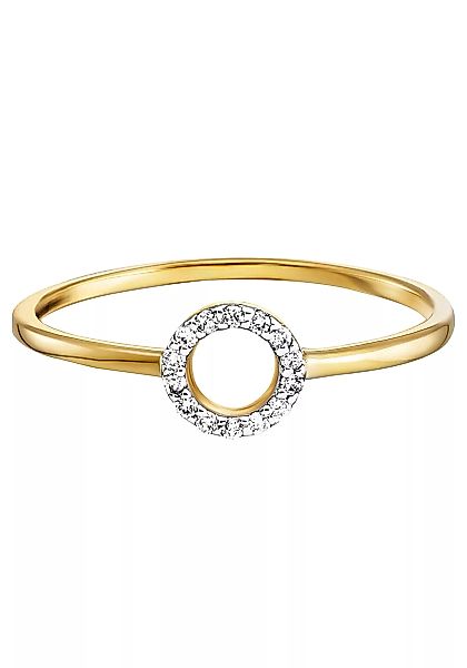 Julie Julsen Gold Diamantring "CIRCLE, KREIS, RUND, JJGRG01006.DI" günstig online kaufen