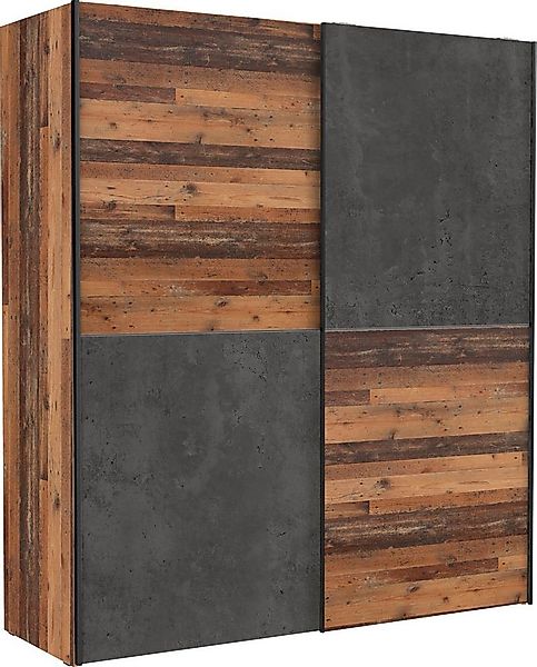 FORTE Schwebetürenschrank Dederik Griffleisten aus Metall günstig online kaufen