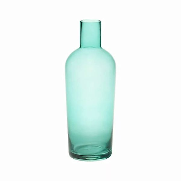 Karaffe Bottiglia glas blau / H 25,5 cm - Bitossi Home - Blau günstig online kaufen