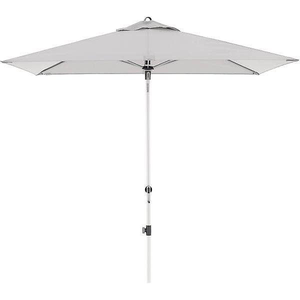 Doppler Balkonschirm Expert 140 cm x 220 cm Hellgrau mit Kurbelmechanik günstig online kaufen